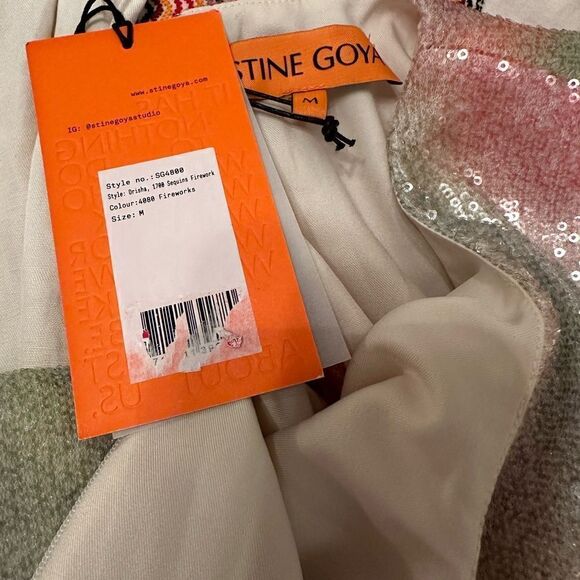 NWT STINE GOYA Sequined Drisha Top-W13 - Picture 4 of 5